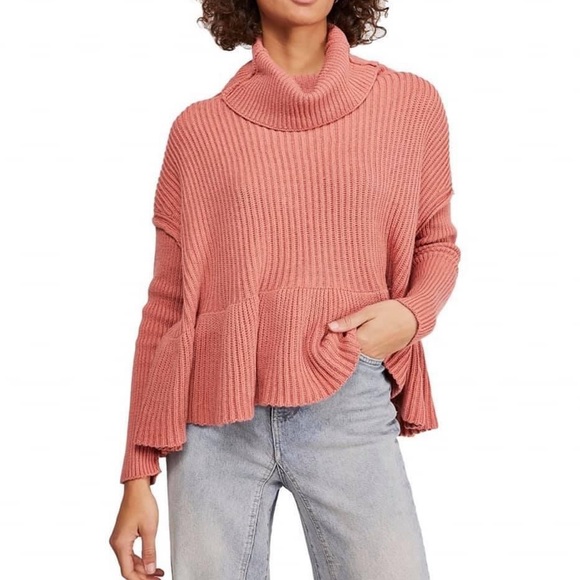 NWT Free People Rose Icing Layer Cake Sweater size M - Picture 2 of 11